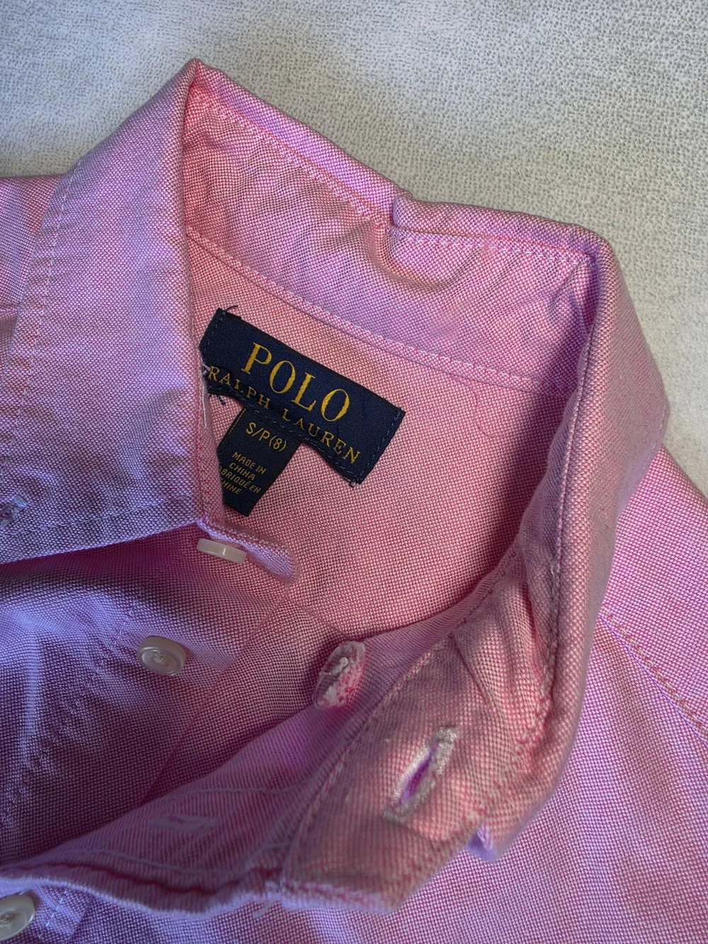 Ralph Lauren Pink Oxford Shirt for Kids